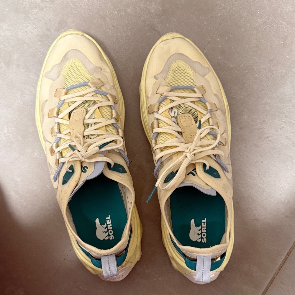 Sorel Light Yellow Athletic Shoes